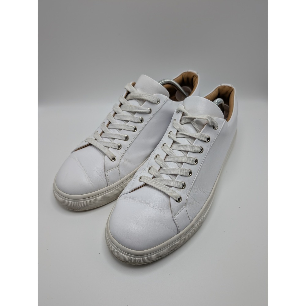 Thursday Boot Co Mens Premier Low Top Sneakers White Leather Minimalist 11.5